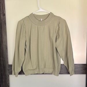 Jack's Light Green Crewneck Long Sleeve Sweater Size Small